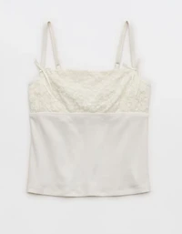 Superchill Cotton Rib Festival Lace Tank Top