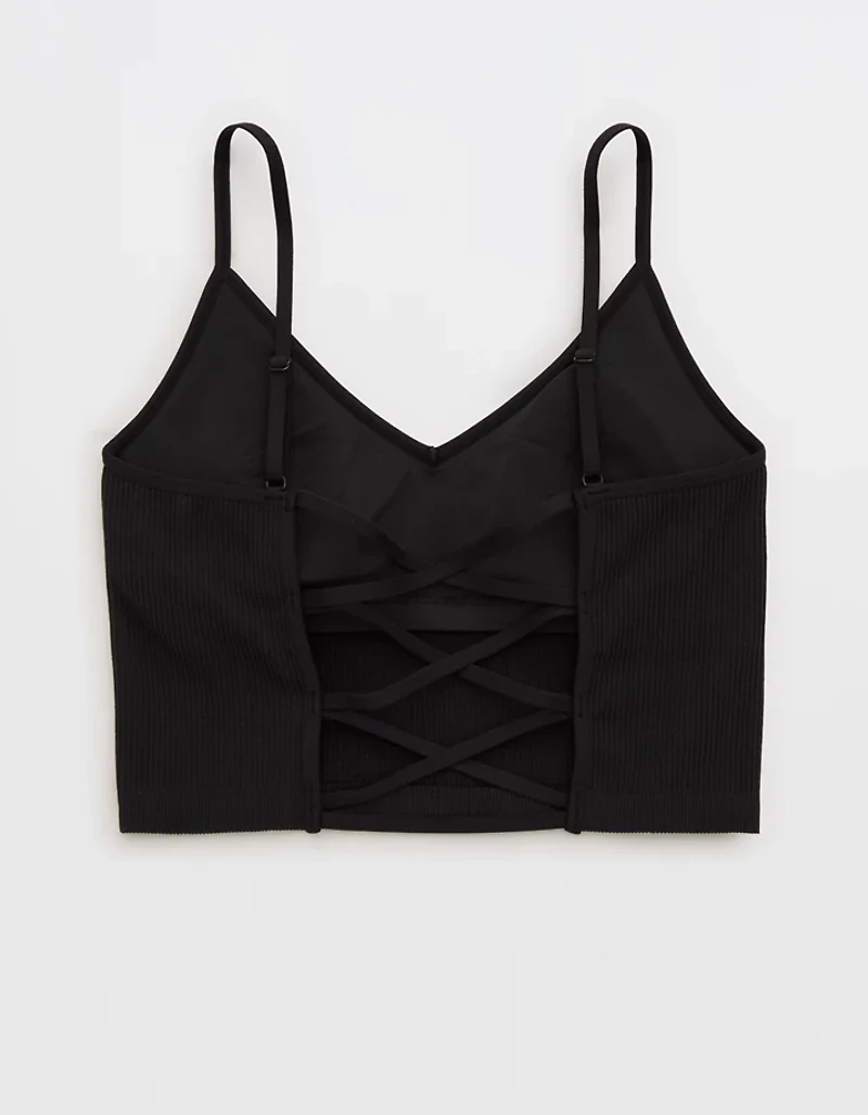 Superchill Seamless Rib Padded Bra Top