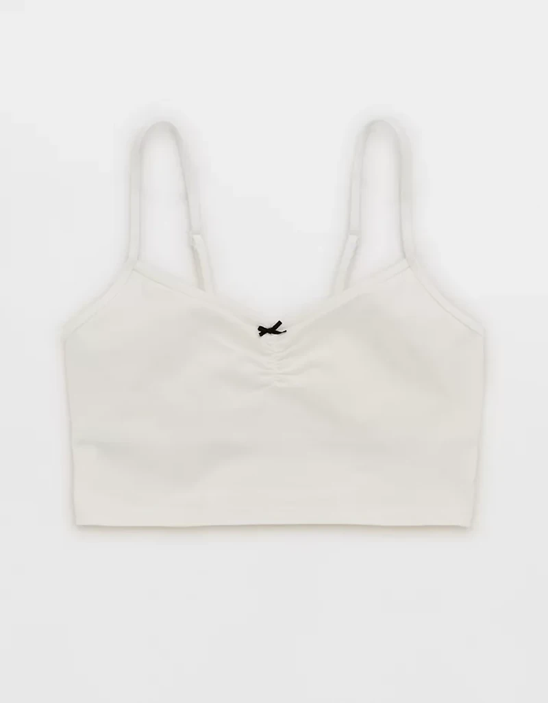 Superchill Cotton Ruched Bra Top