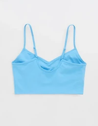 Superchill Cotton Ruched Bra Top