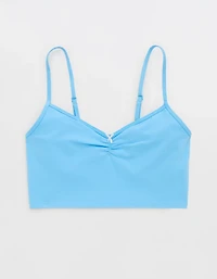 Superchill Cotton Ruched Bra Top
