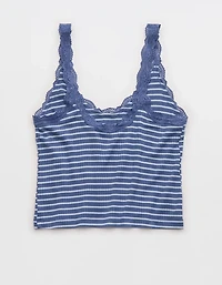Superchill Modal Rib Lace Trim Tank Top