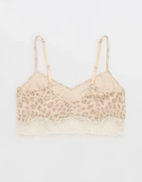 OVERSLEPT by Aerie Real Soft® Ribbed Lace Bra Top