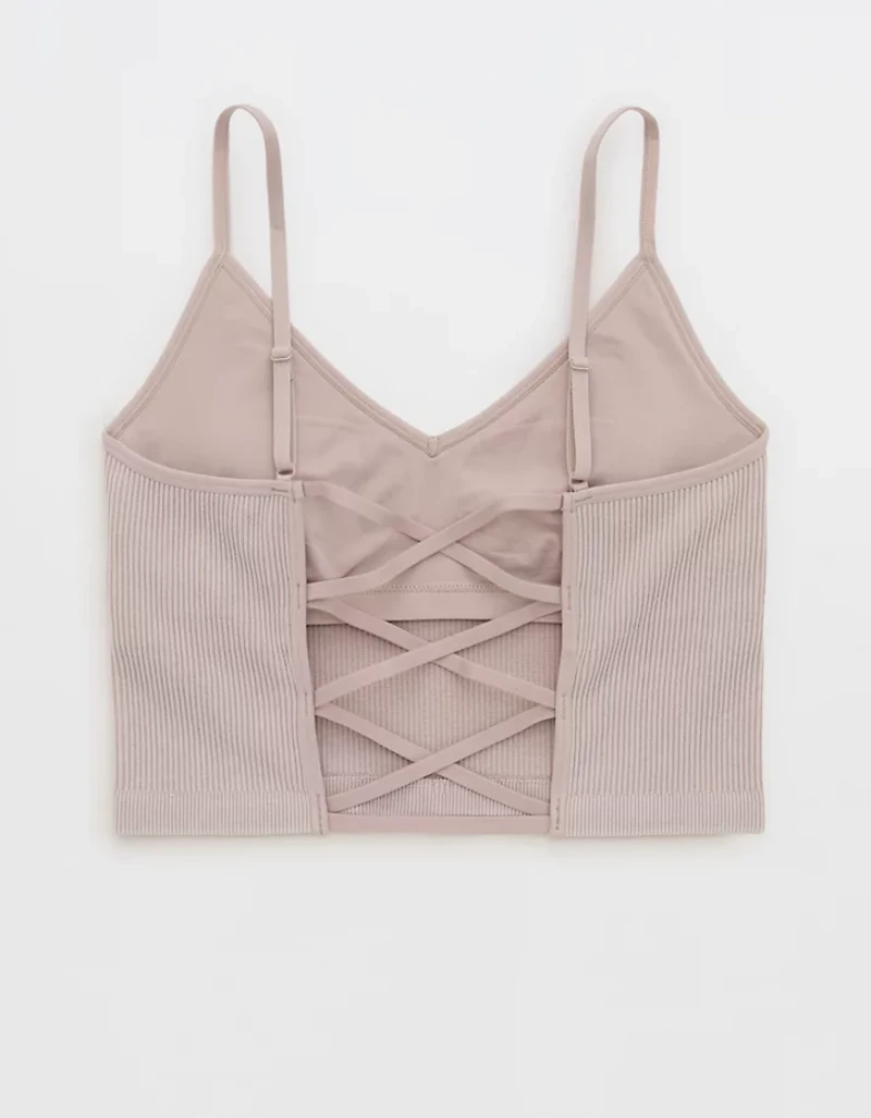 Superchill Seamless Rib Padded Bra Top