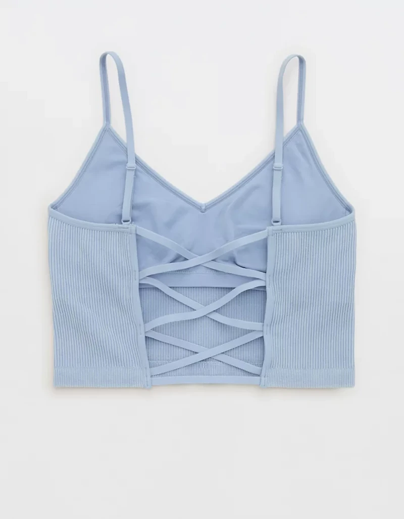 Superchill Seamless Rib Padded Bra Top