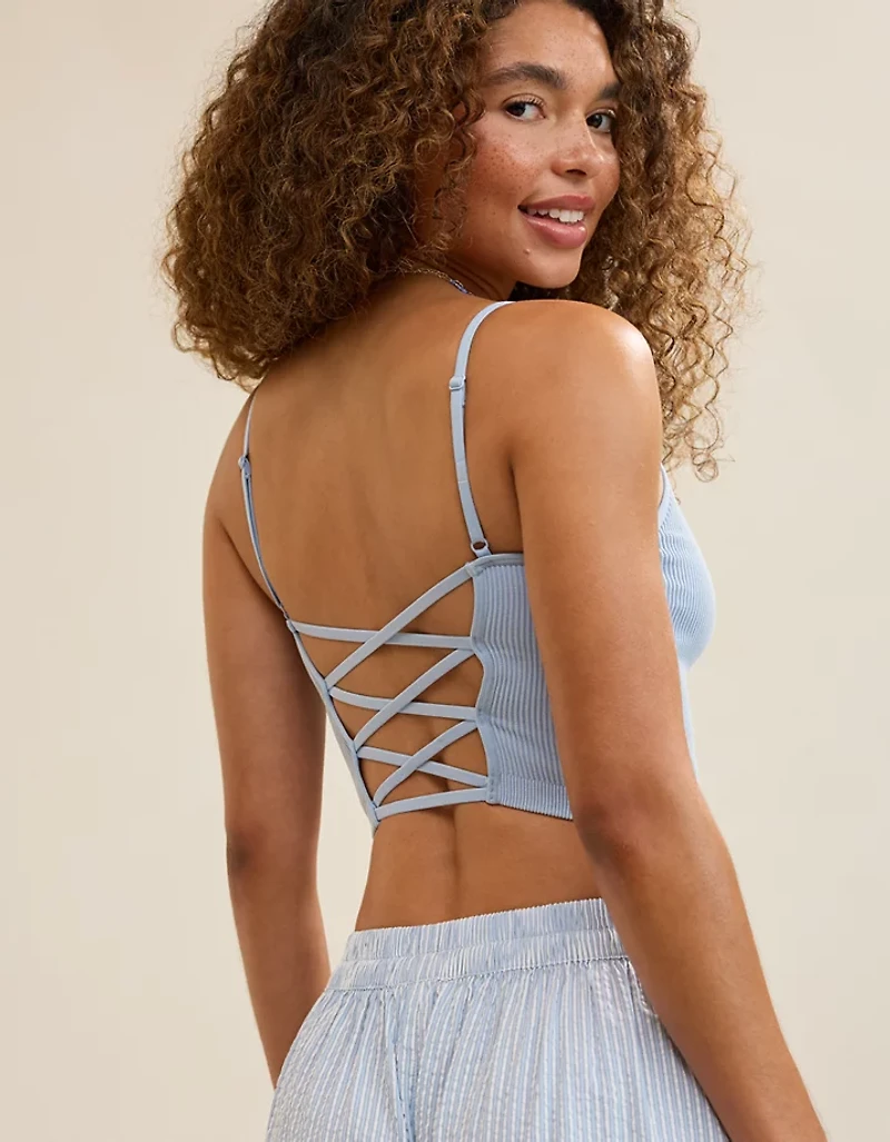 Superchill Seamless Rib Padded Bra Top