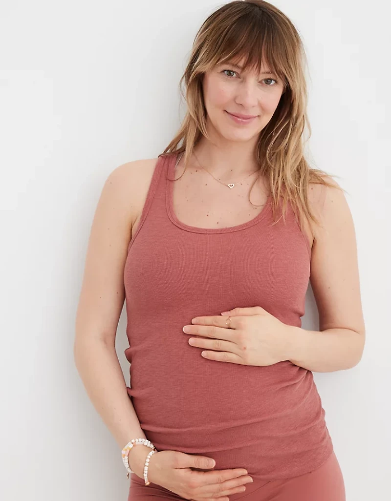Mama By Aerie™ Ribbed Basic Tank Top