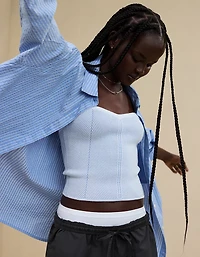 Aerie Ribbed Sweater Tube Top