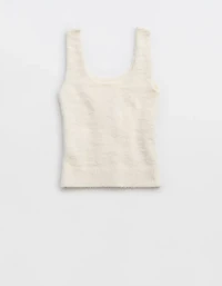 Aerie Marshmallow Cropped Tank Top