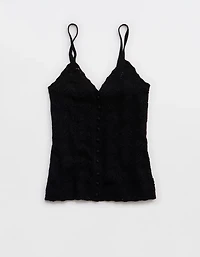 Aerie Sweater Button Front Tank Top