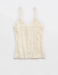 Aerie Sweater Button Front Tank Top