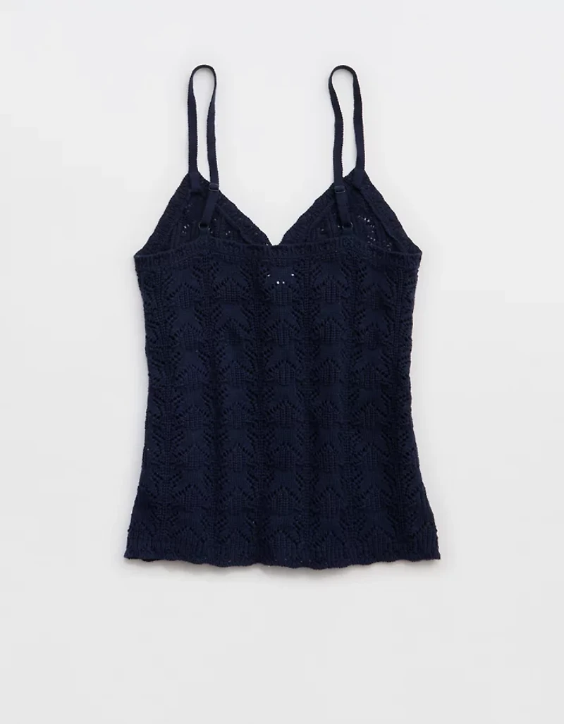 Aerie Sweater Button Front Tank Top