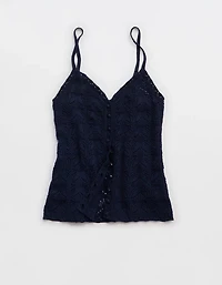Aerie Sweater Button Front Tank Top