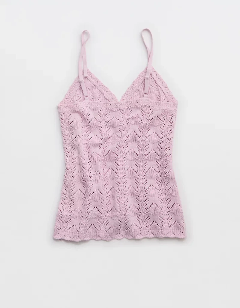 Aerie Sweater Button Front Tank Top