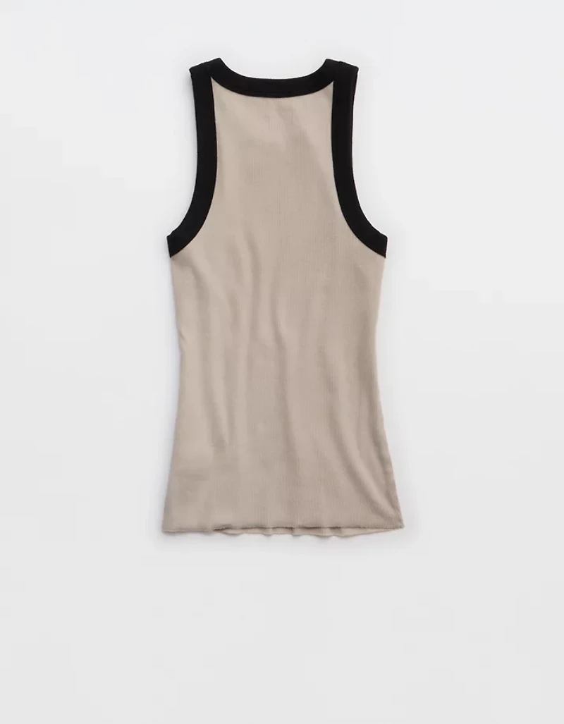 Aerie High Neck Tuckable Tank Top