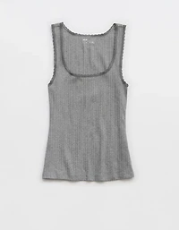 Aerie Ribbed Scoop Neck Tank Top