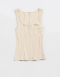 Aerie Ribbed Scoop Neck Tank Top