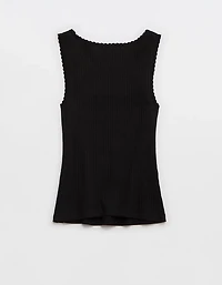 Aerie Ribbed Scoop Neck Tank Top