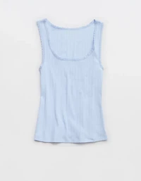 Aerie Ribbed Scoop Neck Tank Top