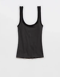 Aerie Double Scoop Neck Tank Top