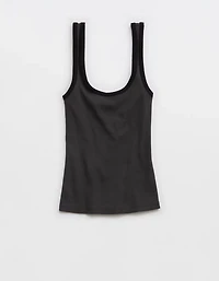 Aerie Double Scoop Neck Tank Top