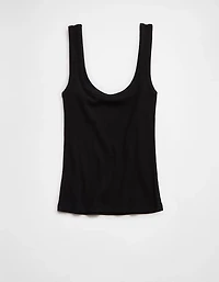 Aerie Double Scoop Neck Tank Top