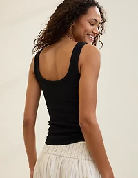 Aerie Double Scoop Neck Tank Top
