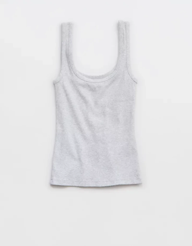 Aerie Double Scoop Neck Tank Top