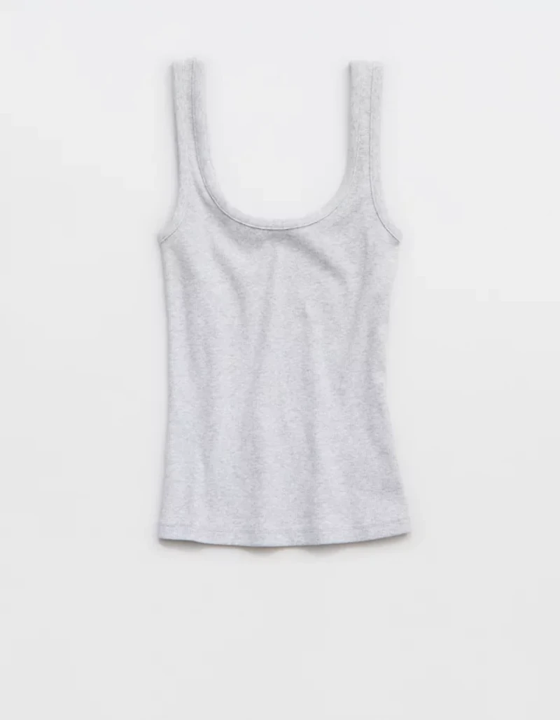 Aerie Double Scoop Neck Tank Top