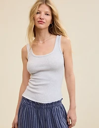 Aerie Double Scoop Neck Tank Top