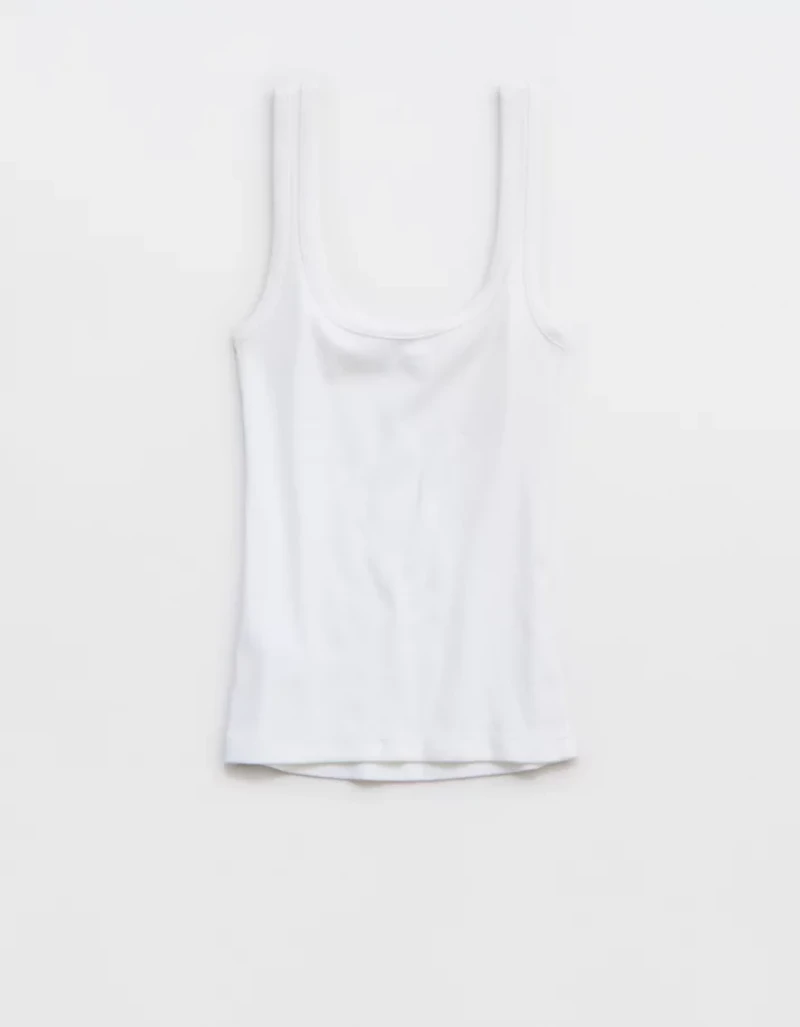 Aerie Double Scoop Neck Tank Top