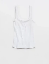 Aerie Double Scoop Neck Tank Top