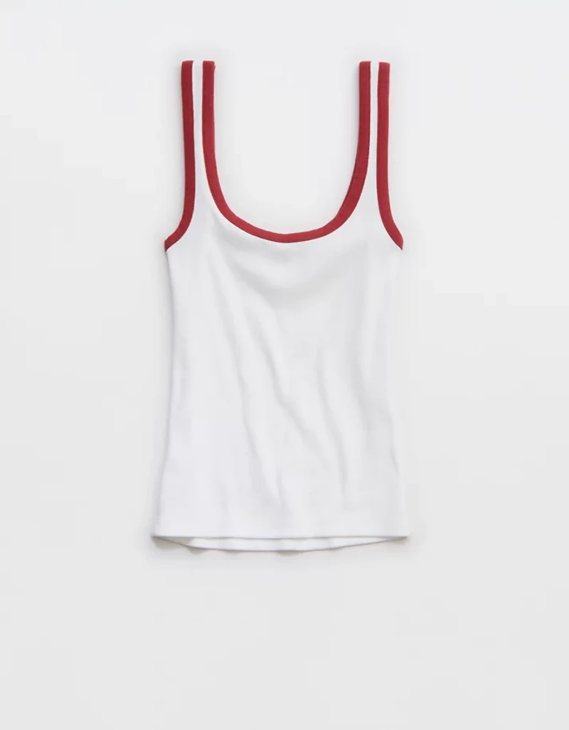 Aerie Double Scoop Neck Tank Top