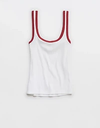 Aerie Double Scoop Neck Tank Top