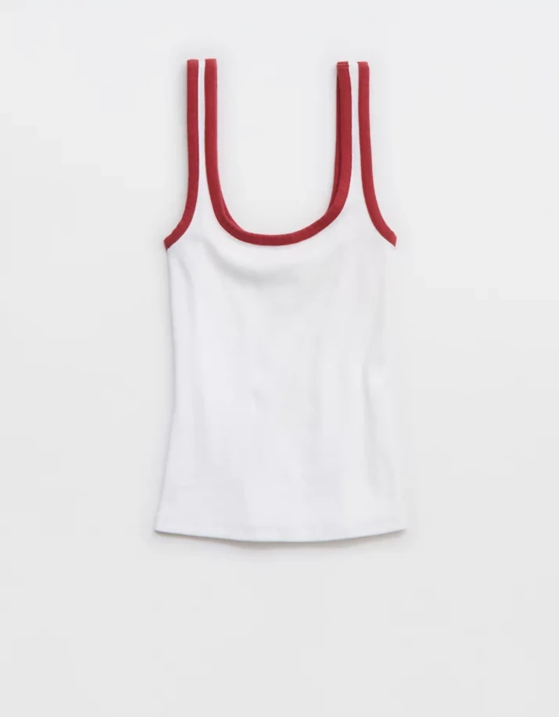 Aerie Double Scoop Neck Tank Top