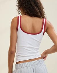 Aerie Double Scoop Neck Tank Top