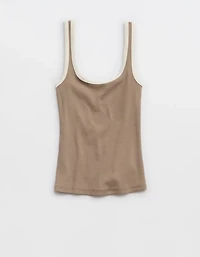 Aerie Double Scoop Neck Tank Top