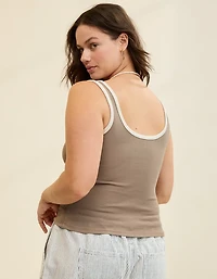 Aerie Double Scoop Neck Tank Top