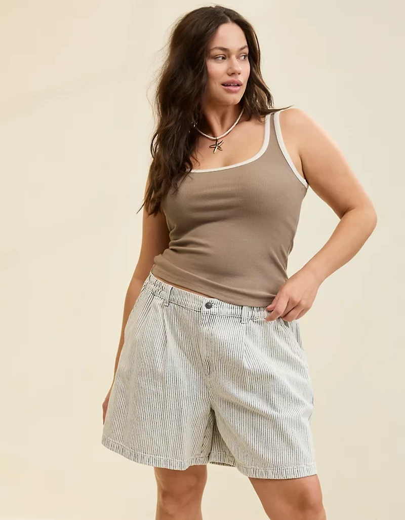 Aerie Double Scoop Neck Tank Top