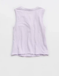 Aerie Shadow Stripe Henley Tank Top