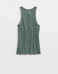 Aerie High Neck Tank Top