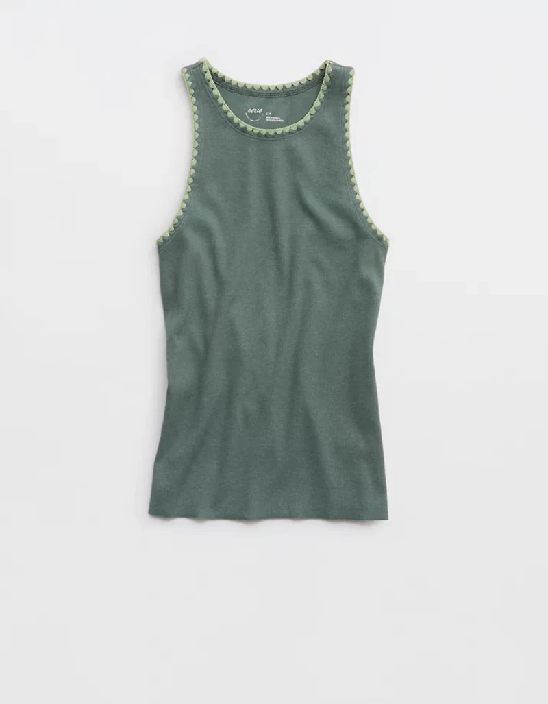 Aerie High Neck Tank Top