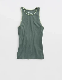 Aerie High Neck Tank Top