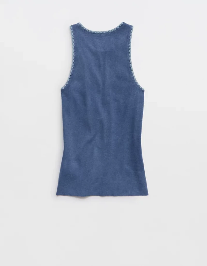 Aerie High Neck Tank Top
