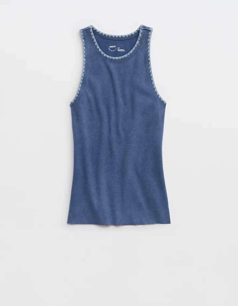Aerie High Neck Tank Top