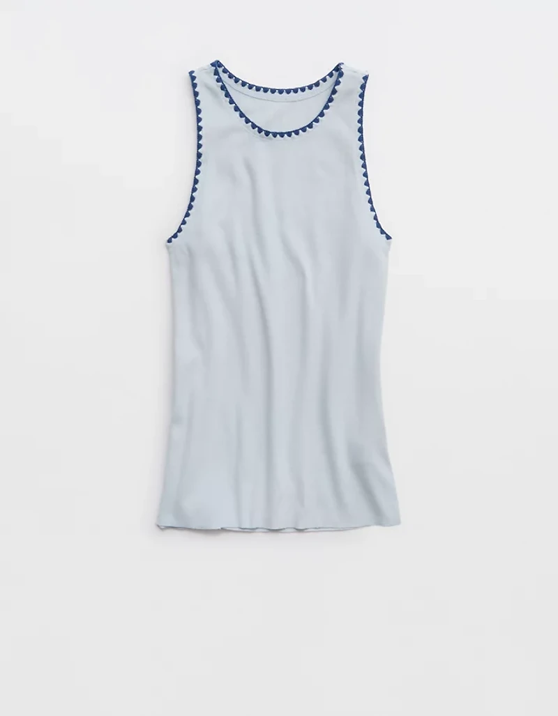 Aerie High Neck Tank Top