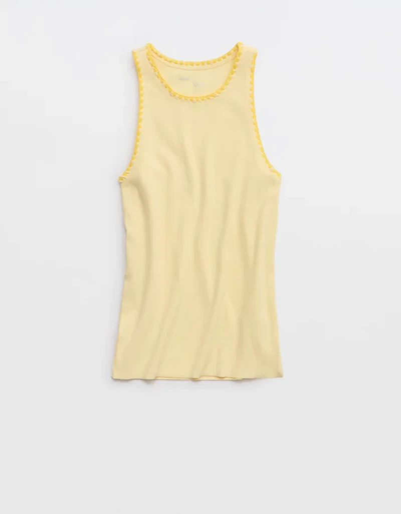 Aerie High Neck Tank Top