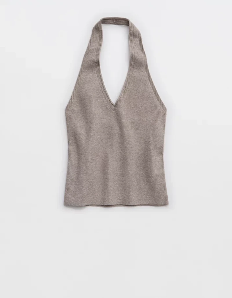 Aerie Sweater Halter Tank Top
