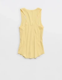 Aerie V-Neck Ribbed Tank Top