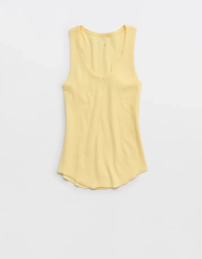 Aerie V-Neck Ribbed Tank Top